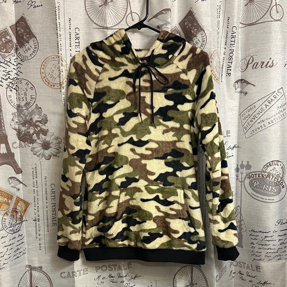 Camouflage Fleece Hoodie